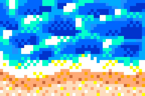 Beach Shore pixel art