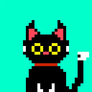 Cat pixel art