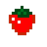 Fraise pixel art