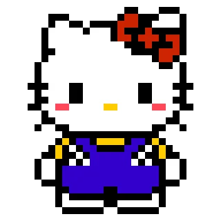 Hello Kity pixel art